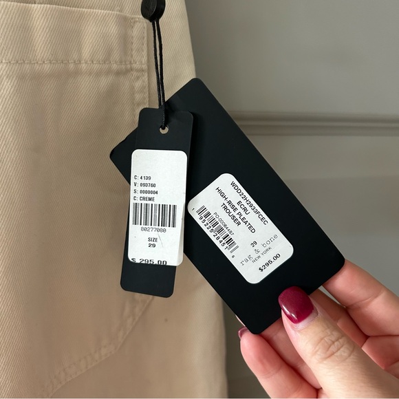 NWT Rag & Bone High Rise Pleated Trousers Anthropologie - Picture 5 of 5